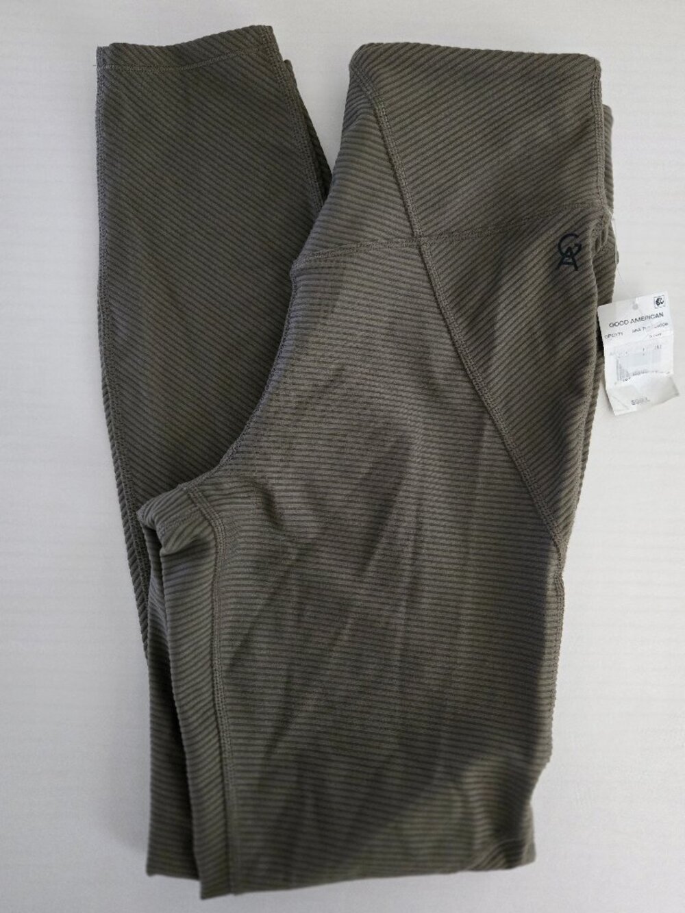Good American Ribbed Leggings | NWT | Olive Green | High-Rise | Size XS/S
